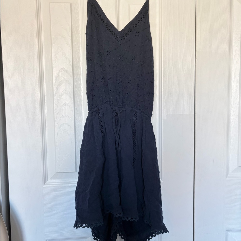 Hollister Navy Blue Lace Dress